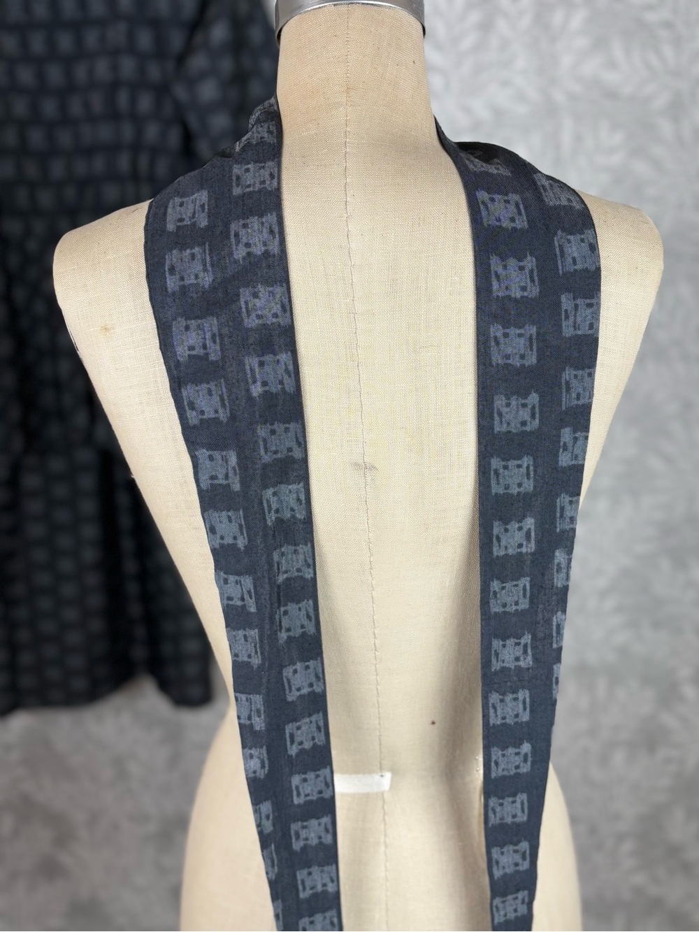 Vintage 80s Rabbit Rabbit Rabbit Designs Peplum Dress With Sash 9/10 - Picture 3 of 4